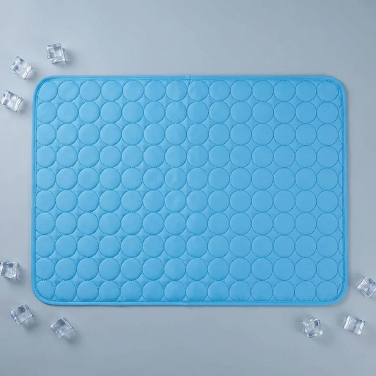 Cooling Mat for Dogs and Cat, Heat Relief Pet Cooling Mat for Crates, Kennels and Beds - Portable and Washable(Blue,70X100Cm)